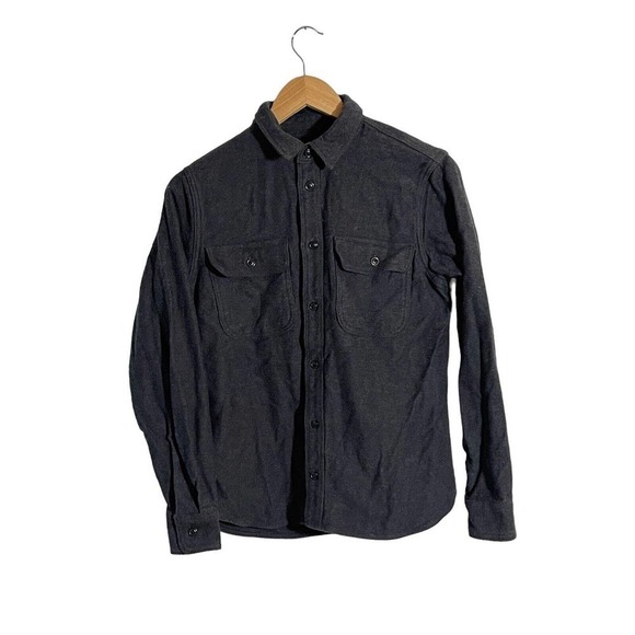 Everlane Size S Gray Textured The Heavyweight Flannel OvershirtUniform - New